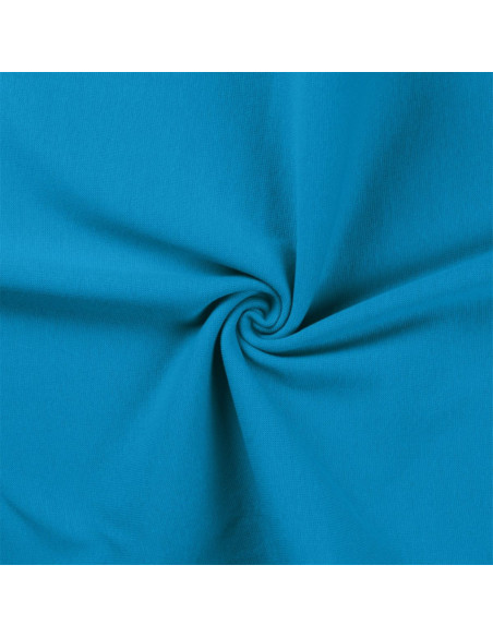 Tissu jersey bord côte - Turquoise