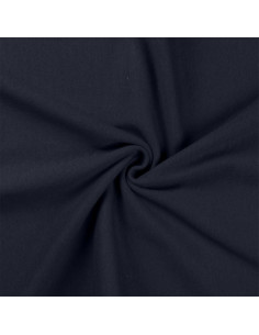 Tissu jersey bord côte - Bleu marine