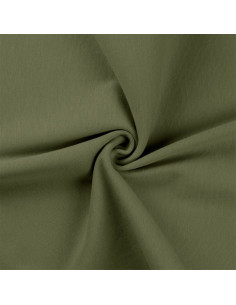 Tissu jersey bord côte - Kaki
