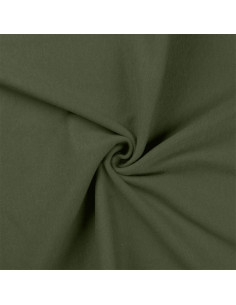 Tissu jersey bord côte - Vert militaire
