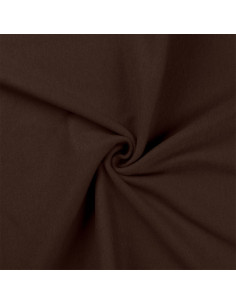 Tissu jersey bord côte - Marron foncé