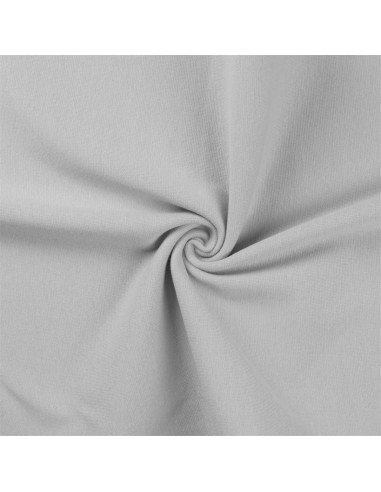 Tissu jersey bord côte - Gris argent