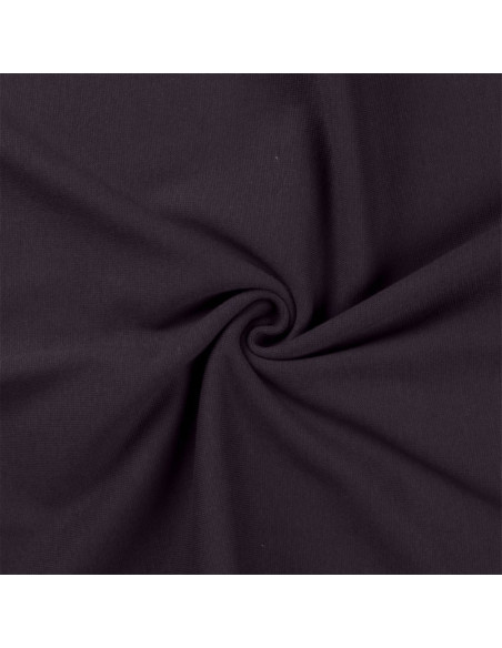 Tissu jersey bord côte - Gris anthracite