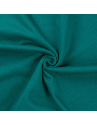 Tissu sweat - Bleu pétrole clair