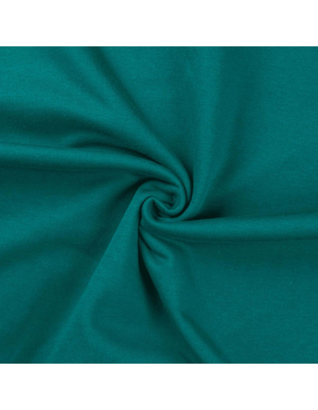 Tissu sweat - Bleu pétrole clair