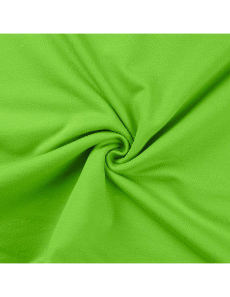 Tissu sweat - Vert citron