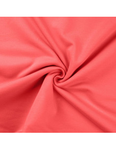 Tissu sweat - Corail