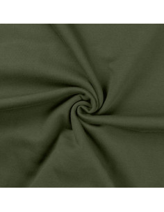 Tissu sweat - Vert militaire
