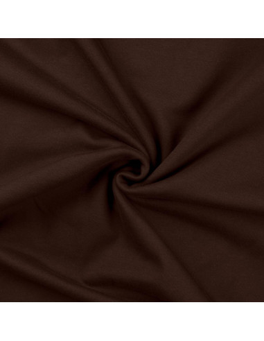 Tissu sweat - Marron foncé