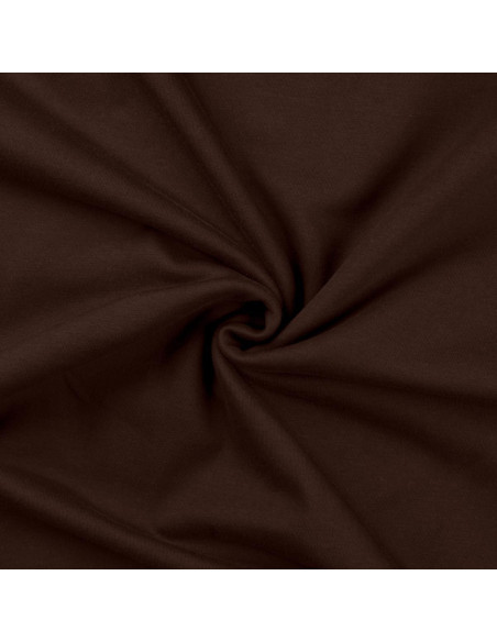 Tissu sweat - Marron foncé