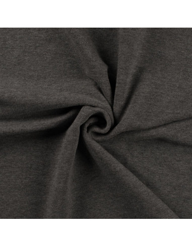 Tissu sweat - Gris chiné