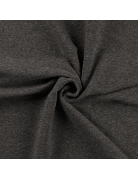 Tissu sweat - Gris chiné