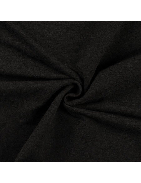 Tissu sweat - Gris chiné foncé