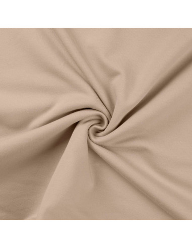 Tissu sweat molleton - Sable