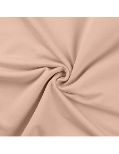 Tissu sweat molleton - Poudre
