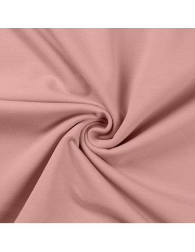 Tissu sweat molleton - Vieux rose