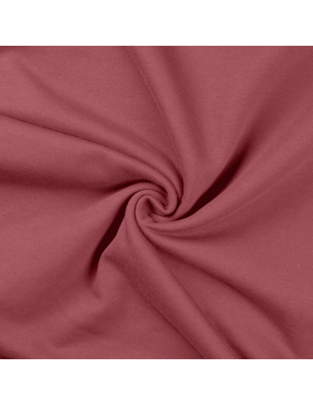 Tissu sweat molleton - Bois de rose