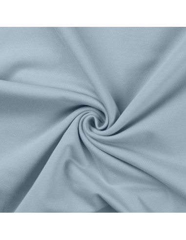 Tissu sweat molleton - Bleu layette