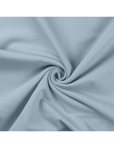 Tissu sweat molleton - Bleu layette
