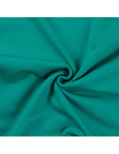 Tissu sweat molleton - Emeraude