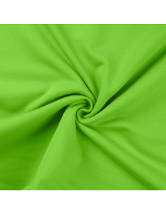 Tissu sweat molleton - Vert citron