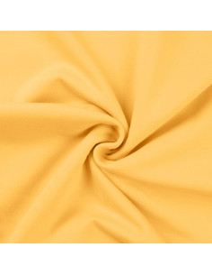 Tissu sweat molleton - Jaune paille