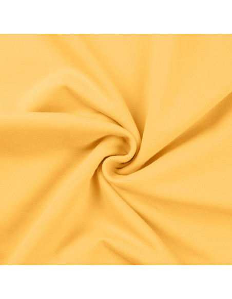 Tissu sweat molleton - Jaune paille