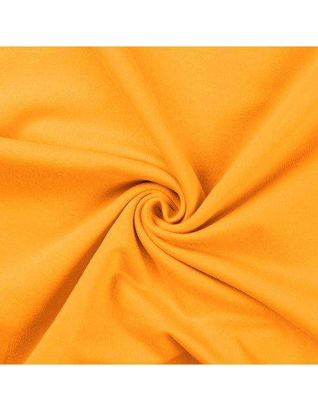 Tissu sweat molleton - Jaune