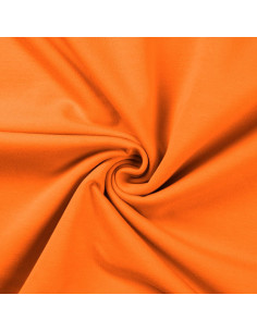 Tissu sweat molleton - Orange