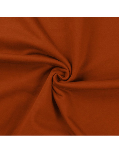 Tissu sweat molleton - Cognac