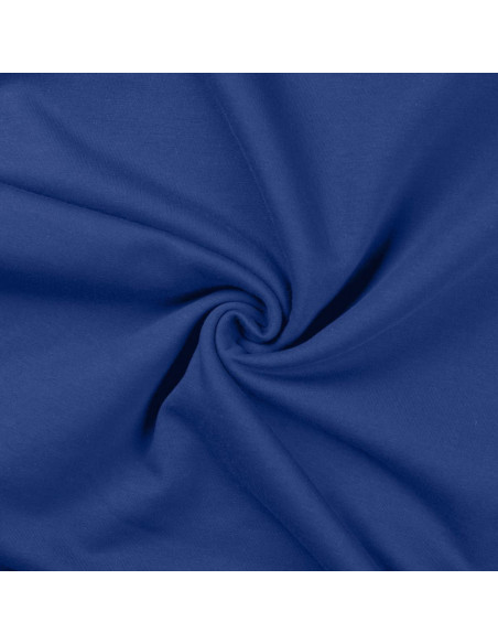 Tissu sweat molleton - Bleu royal