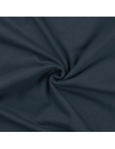 Tissu sweat molleton - Bleu denim