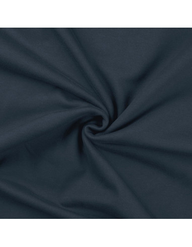 Tissu sweat molleton - Bleu denim