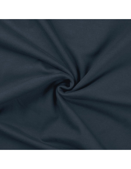 Tissu sweat molleton - Bleu denim