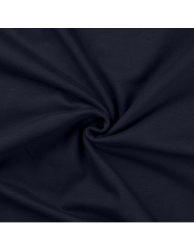 Tissu sweat molleton - Bleu marine