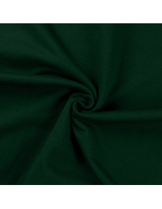 Tissu sweat molleton - Vert bouteille