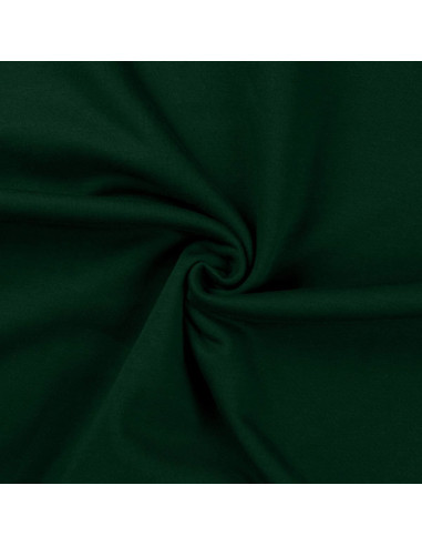 Tissu sweat molleton - Vert bouteille