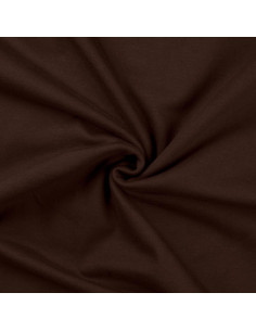 Tissu sweat molleton - Marron foncé