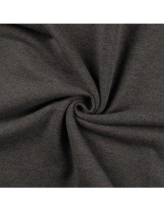 Tissu sweat molleton - Gris chiné
