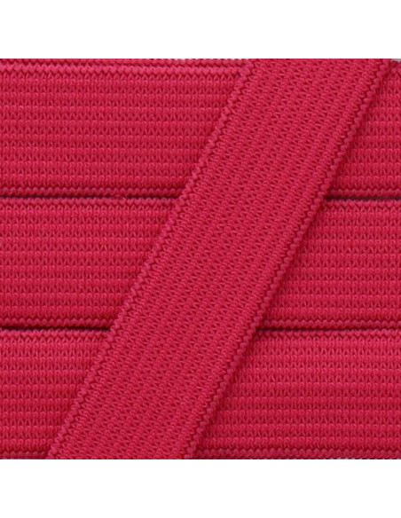 Élastique souple 15 mm - Fushia