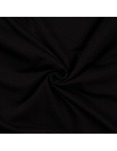 Tissu sweat molleton - Noir