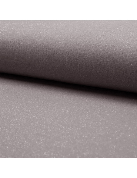 Tissu sweat pailleté - Gris