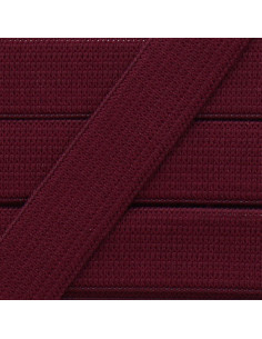 Élastique souple 15 mm - Prune