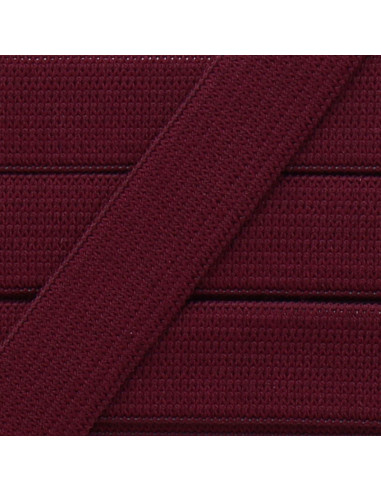 Élastique souple 15 mm - Prune