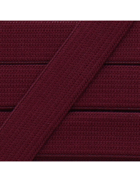 Élastique souple 15 mm - Prune