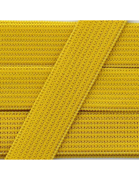 Élastique souple 15 mm - Jaune