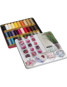 Coffret de 30 fils à coudre coton Gütermann