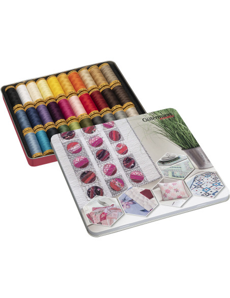 Coffret de 30 fils à coudre coton Gütermann