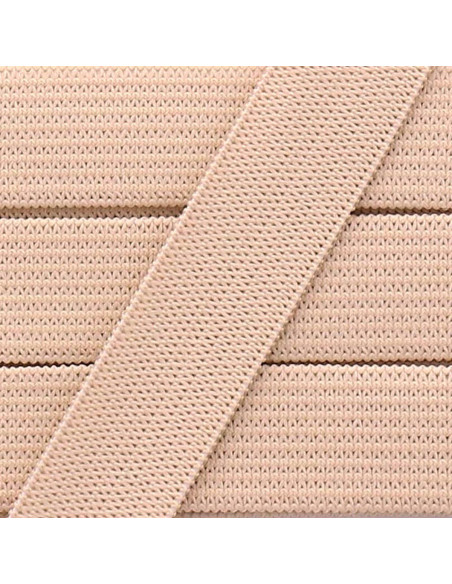 Élastique souple 15 mm - Beige