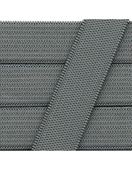 Élastique souple 15 mm - Gris foncé